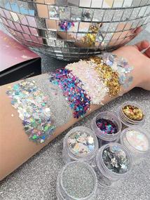 img 2 attached to Holographic Chunky Glitter Makeup Set