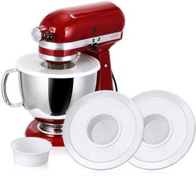 img 4 attached to 🍲 AIEVE 4.5-5 Quart Tilt-Head Stand Mixer Bowl Covers, 2 Pack - KitchenAid Stand Mixer Bowls Lids for 4.5-5 Qt Bowl - Prevent Ingredients Splashing Out (Mixers not Included)
