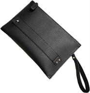 женская клатч-сумочка nigedu - большая дневная сумочка из искусственной кожи с ремешком на запястье, идеальная для вечерних мероприятий и вечеринок. логотип