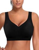 👙 support and comfort combined: kimikal women's post-surgery front closure sports bra logo