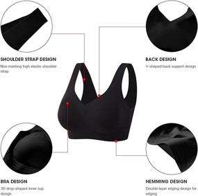 img 1 attached to 👙 Support and Comfort Combined: KIMIKAL Women's Post-Surgery Front Closure Sports Bra