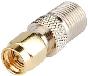 img 1 attached to 🔌 2 Pack DHT Electronics RF Coaxial Coax Переходник SMA Male на F Female Connector