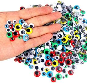 img 3 attached to 👀 Vibrant 1000 Pcs DIY Googly Wiggle Eyes: Self Adhesive Craft Stickers with Multi Colors and Sizes