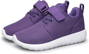 img 2 attached to Ultimate Comfort and Style: PDBQ Toddler 👟 Sneakers for Girls - Lightweight and Breathable Shoes