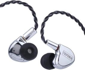 img 3 attached to Enhanced Tripowin TC-01 1DD 10mm Si+PU Driver HiFi In-Ear Earphone with Sturdy Metal Housing, Removable 0.78mm 2Pin Cable (Silver)