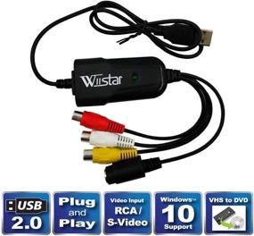 img 3 attached to Wiistar USB 2.0 Video Capture Card Device Adapter - VHS to DVD Digital Converter - Windows 10/8/7/XP - Driver Free - EasyCap Compatible