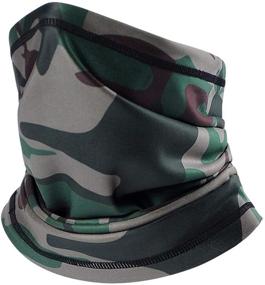 img 4 attached to 😷 Jepony Neck Gaiter Face Mask - Ice Silk Balaclava for Men and Women, Dust and UV Protection Face Cover