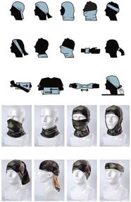 img 3 attached to 😷 Jepony Neck Gaiter Face Mask - Ice Silk Balaclava for Men and Women, Dust and UV Protection Face Cover