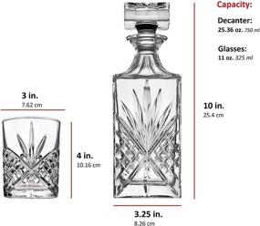 img 4 attached to 🥃 Exquisite James Scott Crystal Whiskey Decanter Enhances Food Service Experience