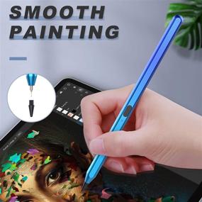 img 1 attached to 🎨 MoKo Stylus Pencil Compatible with iPad, Palm Rejection for 2021 iPad Mini 6th Gen, 8th/9th Gen iPad, 2018-2021 iPad Pro 11/12.9 Inch, iPad Air 4th, iPad 6/7th Gen, Gradient Blue