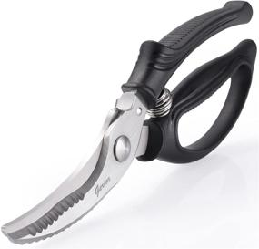 img 4 attached to 🔪 Kitchen Shears for Cutting Poultry & Game - Heavy Duty Scissors for Meat, Chicken - Chopping Vegetables - Spring Loaded