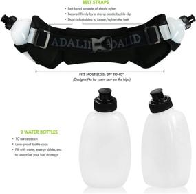 img 2 attached to 🏃 Fuel Gear Hydration Belt for Running with Accessories and BPA-Free Water Bottles - Lightweight and Bounce-Free Design