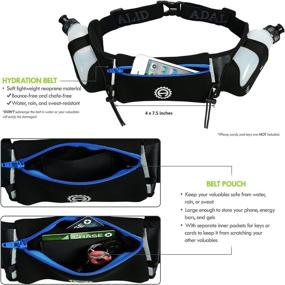 img 3 attached to 🏃 Fuel Gear Hydration Belt for Running with Accessories and BPA-Free Water Bottles - Lightweight and Bounce-Free Design