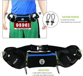 img 1 attached to 🏃 Fuel Gear Hydration Belt for Running with Accessories and BPA-Free Water Bottles - Lightweight and Bounce-Free Design