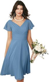 img 4 attached to 👗 Alicepub Chiffon Bridesmaid Cocktail Homecoming Women's Clothing: Elegant and Versatile Dresses for Special Occasions
