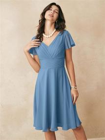 img 2 attached to 👗 Alicepub Chiffon Bridesmaid Cocktail Homecoming Women's Clothing: Elegant and Versatile Dresses for Special Occasions