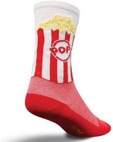 img 1 attached to Спортивные носки SockGuy Popcorn для велосипеда и бега