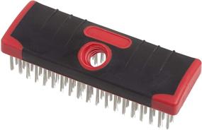 img 1 attached to 🔴 Red Devil 4166: Ergonomic 7-Inch Soft Grip Stainless Steel Scrub Brush for Deep Cleaning