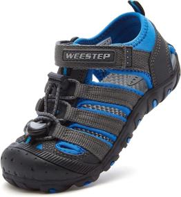 img 4 attached to Weestep Closed Hiking Sandal Toddler Boys' Shoes ~ Sandals