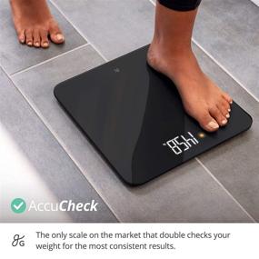 img 3 attached to AccuCheck Digital Body Weight Scale: Discover Breakthrough Patent Pending Technology from Greater Goods (Black)