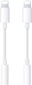 img 4 attached to 🎧 [Apple MFi Certified] 2 пакета адаптера разъема для наушников iPhone Lightning to 3.5mm Aux аудио адаптера Донгл кабеля - Совместим с iPhone 12 11 Xs MAX XR X 8 7 iPad iPod