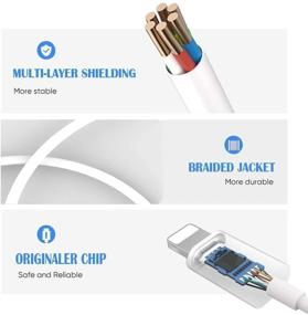 img 3 attached to 🎧 [Apple MFi Certified] 2 пакета адаптера разъема для наушников iPhone Lightning to 3.5mm Aux аудио адаптера Донгл кабеля - Совместим с iPhone 12 11 Xs MAX XR X 8 7 iPad iPod