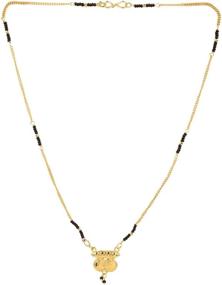 img 3 attached to Efulgenz Bollywood Traditional Mangalsutra Necklace Women's Jewelry for Pendants & Coins