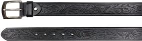 img 1 attached to 👔 Gelante Men's Black Leather Belt 38003 L - Accessories for Men's Belts