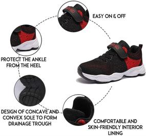 img 1 attached to 👟 Stylish and Comfy Lingmu Girls' Shoes: Breathable & Non-Slip Athletic Footwear for Children