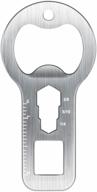 🍺 kitchendao 4 in 1 keychain bottle opener: the ultimate classic beer opener gift for father, husband, boyfriend (silver) логотип