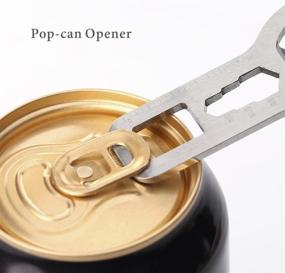 img 2 attached to 🍺 KITCHENDAO 4 in 1 Keychain Bottle Opener: The Ultimate Classic Beer Opener Gift for Father, Husband, Boyfriend (Silver)