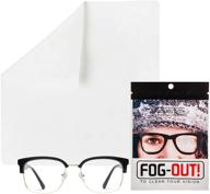 📸 long-lasting nano dry wipe for glasses - anti fog & reusable microfiber cloth for eyeglasses, goggles, screens, cameras - lens cleaning product (1 pack, white) logo