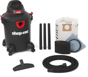 img 4 attached to 🖤 Shop-Vac 5985200 Wet and Dry Vacuum, 10 Gallon, 4.0 Peak HP, Red and Black (Single Pack)
