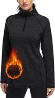 👚 miusey women's long sleeve workout tops - quarter zip running pullover jackets логотип