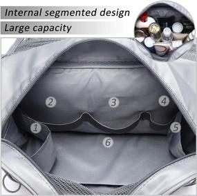 img 2 attached to 🧳 Hanging Toiletry Bag: Perfect Organizer for Men and Women - Portable & Waterproof Travel Cosmetics Storage with Hook