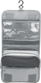 img 4 attached to 🧳 Hanging Toiletry Bag: Perfect Organizer for Men and Women - Portable & Waterproof Travel Cosmetics Storage with Hook