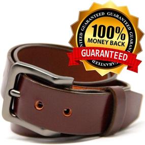 img 1 attached to 👔 Chestnut Logical Leather Men's Belt: Enhance Your Wardrobe with Premium Men's Belt Accessories