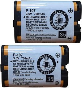 img 4 attached to 🔋 QBLPOWER HHRP107 Rechargeable Batteries for HHR-P107 HHR-P107A HHRP107A Cordless Phone – 3.6v 700mAh Ni-MH (Pack of 2)