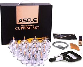 img 4 attached to ASCLE 22-Cup Cupping Set with Extra Thick Super Cups