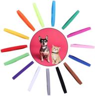 🐶 waybas 45 pcs puppy id collars whelping collars for small puppies litter - double-sided soft adjustable bands for puppy identification - newborn pet dog cat kitten - 3 sizes логотип