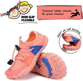 img 1 attached to 👟 Water Shoes for Kids – Toddler Boys & Girls Sport Sandals | Quick-Dry, Non-Slip Barefoot Sneakers for Walking, Beach, and Swim