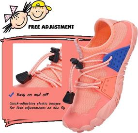 img 2 attached to 👟 Water Shoes for Kids – Toddler Boys & Girls Sport Sandals | Quick-Dry, Non-Slip Barefoot Sneakers for Walking, Beach, and Swim