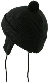 img 2 attached to 🧸 Cozy and Cute: Artex Toddler Beanie Hat with Ear Flaps for Ultimate Warmth and Style!