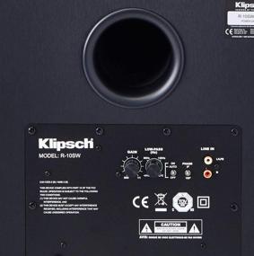 img 1 attached to 🎵 Klipsch Reference R-10SW 10" 300w Powered Subwoofer (Black): Enhanced Bass Performance for Immersive Audio Experience
