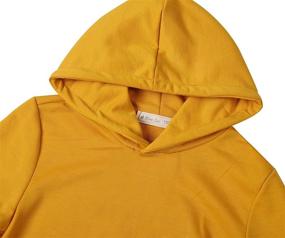 img 2 attached to 👚 Miss Bei Girl's Color Block Hoodie Sweatshirts: Oversize Long Sleeve Lightweight Casual Pullover Hooded Tops