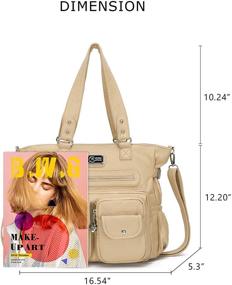 img 3 attached to 👜 Стильные сумки и кошельки KL928 для женщин: элегантная черная кожаная сумка через плечо для хобо-шик.