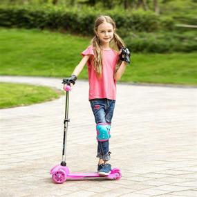 img 2 attached to 🛴 WeSkate Kids Scooter, LED Lights Up, Adjustable Height, Suitable for Ages 3-12, Boys and Girls Scooters