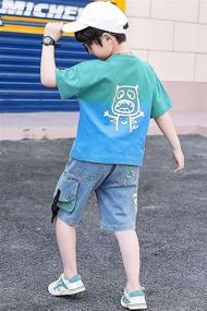img 2 attached to 2 Piece T Shirt Shorts Tie Dyed Bottoms Boys' Clothing : Clothing Sets
