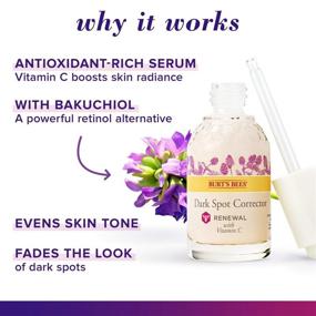 img 1 attached to 🌼 Burt's Bees Renewal Dark Spot Corrector with Bakuchiol, Natural Retinol Alternative, Raspberry, 1 Fl Oz (Package May Vary)