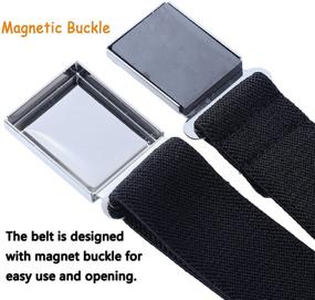 img 3 attached to 🔒 Easy-to-Use Magnetic Buckle Belt for Boys - Essential Accessory for Kids